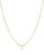 颜色: T, Moon & Meadow | 14K Yellow Gold Initial Pendant Necklace