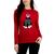商品Tommy Hilfiger | Women's Cotton Polar Bear Print Crewneck Sweater颜色Scarlet