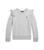 商品Ralph Lauren | Girls' Ruffled Fleece Sweatshirt - Little Kid, Big Kid颜色Andover Heather