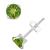 颜色: Peridot, Macy's | Gemstone Stud Earrings in 10k White Gold