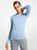 商品Michael Kors | Hutton Featherweight Cashmere Sweater颜色OXFORD BLUE