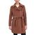 Michael Kors | Women's Asymmetric Wool Blend Wrap Coat, 颜色Luggage