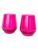 商品第7个颜色FUCHSIA, Estelle Colored Glass | Tinted Stemless Wine Glasses 2-Piece Set