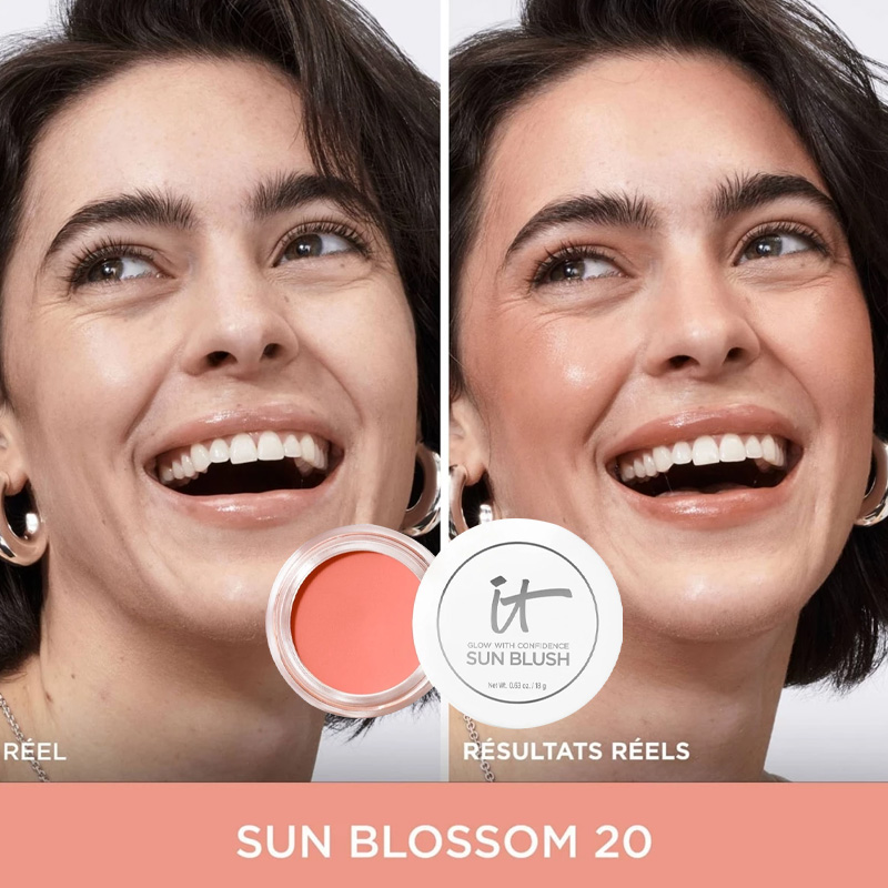 颜色: SUN-BLOSSOM-20-橘粉, IT Cosmetics | 焕发光彩防晒腮红18g 美容修饰提升气色