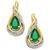 颜色: Emerald, Macy's | Sapphire (1-1/10 ct. t.w.) and Diamond (1/10 ct. t.w.) Stud Earrings in 14k Gold (Also Available in Emerald)