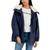 Tommy Hilfiger | Women's Hooded Fleece-Trim Utility Jacket, 颜色Navy