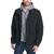 Levi's | Levi's Men's Washed Cotton Hooded Military Jacket, 颜色Black/Polytwill Lined
