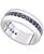 颜色: Sapphire, Macy's | Men's Sapphire Polished Band (1-1/4 ct. t.w.) in Sterling Silver (Also in Ruby)