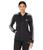 color Black/White, Adidas | 3-Stripes Single Jersey Full Zip Hoodie