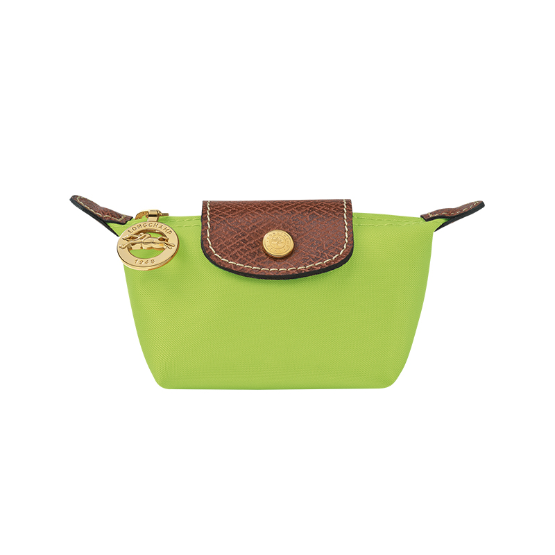 颜色: 绿色, Longchamp | 珑骧 女士帆布金色五金按扣拉链开合钱包（7色可选）