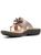 Clarks | Laurieann Gema Womens Faux Leather Slip On Flip-Flops, 颜色taupe metallic