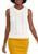 商品Tahari | Women's Pointelle Stitch Sleeveless Sweater颜色White Star