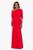 商品Betsy & Adam | Scuba Crepe One Shoulder Drape Dress颜色RED