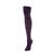 Memoi | Women's Diamond Pointelle Chunky Knit Over-The-Knee Warm Socks, 颜色Eggplant