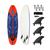 商品第3个颜色Red, Costway | 6' Surfboard Foamie Body Surfing Board W/3 Fins & Leash