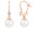 商品Splendid Pearls | 7-8mm Pearl Drop Earrings颜色Rose Gold