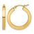 颜色: yellow, Diamond2Deal | 14k Gold 3mm Square Shape Tube Hoop Earrings