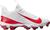 颜色: White/University Red, NIKE | Nike Men's Alpha Menace 4 Shark Football Cleats