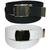 颜色: black and white, CTM | Kid's Cotton Belt with Brass Military Buckle (Pack of 2 Colors)