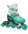 颜色: Mint/black/white, Roller Derby | Tracer Girl's Adjustable Inline Skates Small (12-1)