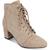 商品Karen Scott | Karen Scott Womens Faux Suede Almond Toe Ankle Boots颜色Taupe Quilt Mc