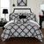 颜色: Black, Chic Home Design | Lalita 8 Piece Reversible Comforter Bed In A Bag Hotel Collection Geometric Medallion Pattern Print Bedding Set TWIN