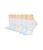 商品第5个颜色White/Clear Aqua Blue/Pulse Yellow, Adidas | Superlite No Show Socks 6-Pack (Toddler/Little Kid/Big Kid/Adult)