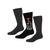 Memoi | Men's Novelty Rayon From Bamboo Blend 3 Pair Pack Socks, 颜色Dad-Black-Black-Black