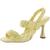 Sam Edelman | Sam Edelman Womens Marlena Leather Slip On Slingback Sandals, 颜色Yellow Leather