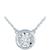 商品Macy's | Diamond Bezel 18" Pendant Necklace (1/8 ct. t.w.)颜色White Gold