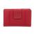 color Red, Mancini Leather Goods | Women's Pebbled Collection RFID Secure Clutch Wallet