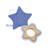 商品第1个颜色Blue, Kalencom | Kalencom Star and Crackling Star Teether