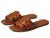 商品Madewell | The Boardwalk Fisherman Slide Sandal in Leather颜色English Saddle