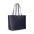 Ralph Lauren | Crosshatch Leather Large Karly Tote, 颜色Refined Navy