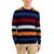 商品Club Room | Men's Merino Stripe Sweater, Created for Macy's颜色Navy Blue