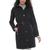 商品第1个颜色Black, Michael Kors | Petite Belted Hooded Trench Coat
