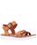 颜色: Light Tan Tumbled, Nina | Big Girls Lacey Season Fastening Strap Sandals