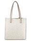 商品Calvin Klein | Anya Logo Leather Tote颜色VANILLA_KHAKI