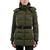 商品Michael Kors | Women's Belted Hooded Puffer Coat颜色Olive