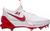 颜色: White/University Red/Platinum, NIKE | Nike Men's Force Zoom Trout 9 Elite Metal Baseball Cleats