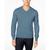 商品Tommy Hilfiger | Men's Signature Solid V-Neck Sweater, Created for Macy's颜色Medium Chambray
