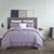 颜色: Purple, Chic Home Design | Kensley 9 Piece Comforter Set Washed Crinkle Ruffled Flange Border Design Bed In A Bag KING