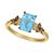 商品第6个颜色Aquamarine/Yellow Gold, Le Vian | Gemstone & Diamond Ring in 14k Rose Gold or 14k Yellow Gold