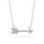 Giani Bernini | Cubic Zirconia Arrow Necklace in 18k Gold Plated Sterling Silver or Sterling Silver, 颜色Silver