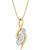 颜色: Yellow Gold, Sirena | Diamond Treble Clef 18" Pendant Necklace (1/2 ct. t.w.) in 14k White or Yellow Gold