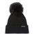Calvin Klein | Women's Ribbed Furry Pom Pom Hat, 颜色Black