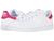 color White/White/Bold Pink, Adidas | Stan Smith 经典大童鞋 (Big Kid)