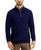 颜色: Navy Blue, Club Room | Men's Quarter-Zip Textured Cotton Sweater, Created for Macy's