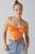 color Orange, Urban Outfitters | Double Stitch Clear Grommet Belt