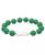 颜色: Green Howlite, Macy's | Genuine Stone Bead Biwa Pearl Stretch Bracelet